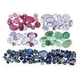 Sapphire Garnet Emerald Tanzanite 15.85 CTTW