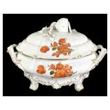 Nymphenburg German Floral Porcelain Tureen