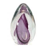 Signed Hal David Berger Art Glass Paperweight
