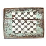 Primitive Tavern Draughts Game Board w Old Paint