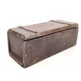 Sm. Antique Hinged Wood Storage Chest
