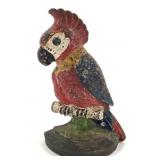 Hubley Cast Iron Cockatoo / Parrot Door Stop