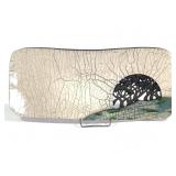 1983 Bill Herb Raku Pottery Decorative Dish