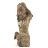 Jesus Corpus Christi Carved Wood Bust