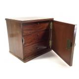 Lockable Wood Chest of Drawers w/ Key