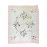 Early Floral Applique Quilt 89" x 74"