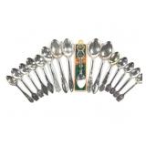 Sterling Souvenir Spoons 198g TW