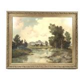 Werner Pfahl Oil on Canvas Germany 20th C