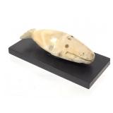 Miniature Carved Sperm Whale Sculpture