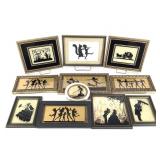Framed Silhouette Prints & Paintings
