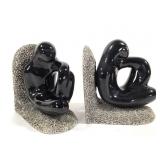 Abstract Figural Ceramic Bookends