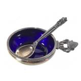 Georg Jensen Sterling Salt & Spoon Acorn