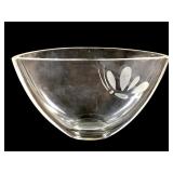 Orrefors Signed Butterfly Crystal Vase