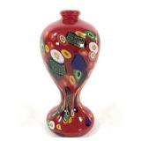 Mad Art Studio Millefiori Dichroic Glass Vase