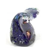 Mad Art Studio Glass Ocean Wave Paperweight