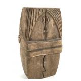 Couple Embracing Carved Wood Sculpture