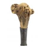 Carved Antler Cane Handle