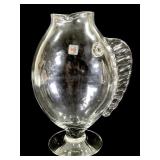 Blenko Art Glass Footed Fish Vase