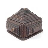 Tramp Art Lidded Box