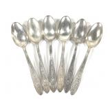 International Sterling Wedgwood 6 Teaspoons