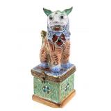 Rochard Limoges France Foo Dog Trinket Box