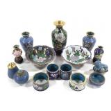Cloisonne Vases, Napkin Rings, Bowls +