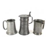 Pewter Stein & Tankards Block Zinn Vauxhall +