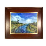 Gary Millard Oil on Board 2016 Stormy Brook 2016