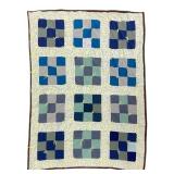 Vtg Yarn Tied Quilt 70" x 54"