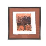 Doris White Mixed Media Collage Print