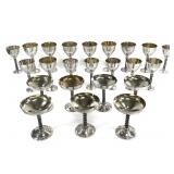 Roma Madrid Silver-Plate Goblet Set 20+