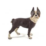 Vtg Cast Iron Boston Terrier Door Stop