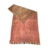 Large Antique Paisley Woven Shawl 60" x 122"