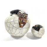 1983 Bill Herb Roku Pottery Sculptures