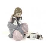 Lladro No. 6226 & 5310 Glazed Porcelain Figures