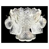 EAPG Westmoreland Thumbelina Punch Bowl & Cups
