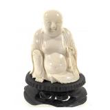 Carved Laughing Buddha Figure