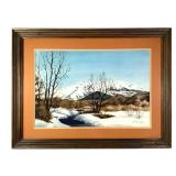 Mary Weiss Watercolor Winter Mountains
