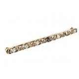 10K Pearl Amethyst Pin 3.2g TW 2 1/2" L
