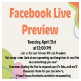 LIVE PREVIEW April 21st @ NOON