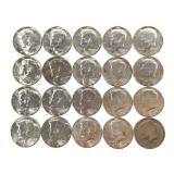 20 1969 Uncirculated 40% Kennedy Half Dollars