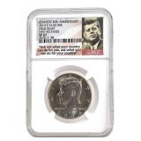 2014 D Kennedy Half NGC SP67 High Relief, First