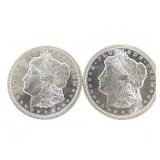 Qty 2 Half Troy Ounce .999 Silver (1 oz total)