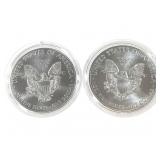 2-2018 American Silver Eagle 1oz $1 Coins