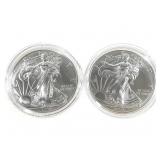 2-2018 American Silver Eagle 1oz $1 Coins