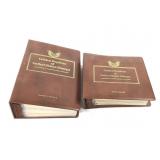 2 Full Albums First Day Covers w Golden Replicas