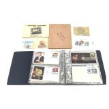 Partial First Day Cover Album + Stamp Collections