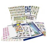 Large Collection 100s of Unused Stamps w Forever