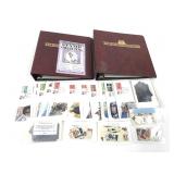 Empty Stamp Albums + First Day Covers & Stamps