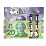 3 Different Pieces Canada Currency with Polymer